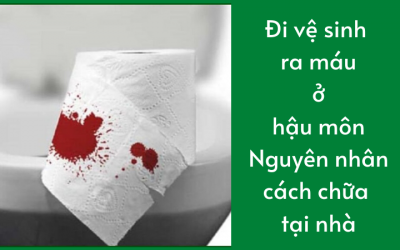 Đi vệ sinh ra máu ở hậu môn: Nguyên nhân, cách chữa tại nhà