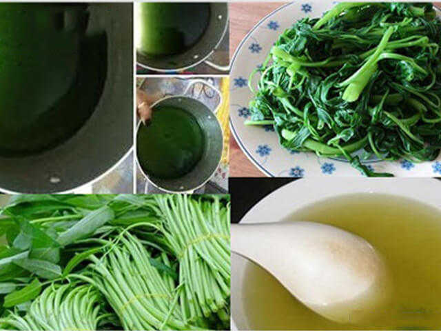 Dùng nước rau muống chữa bệnh trĩ