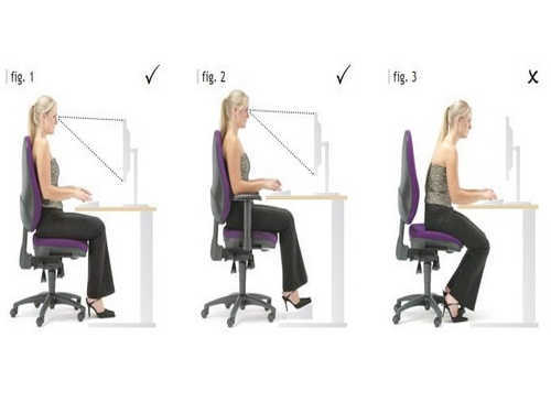 Chọn tư thế ngồi thích hợp
